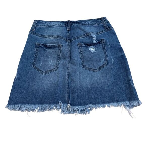 Wild Fable Women's Denim Blue Jean Mini Skirt Size 4 - Picture 2 of 4